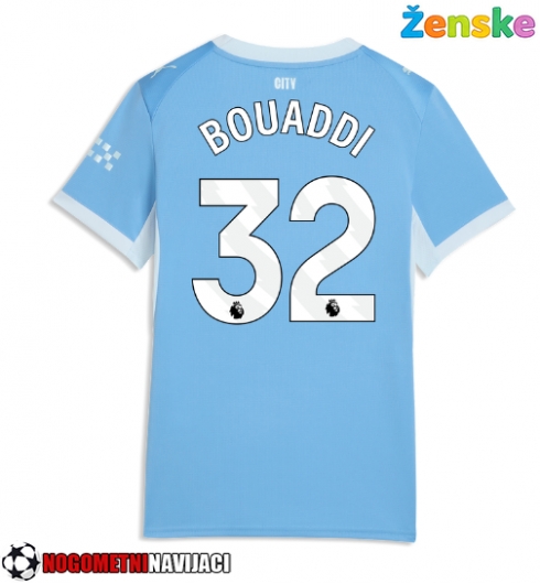 Ženske Nogometnih dresov Manchester City Ayyoub Bouaddi #32 Domači 2026-27 Kratki rokavi Ženske Nogometnih dresov Manchester City Ayyoub Bouaddi #32 Domači 2026-27 Kratki rokavi